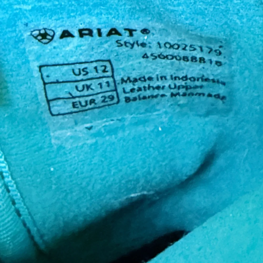 🌾 Ariat Quick Draw Turquoise‎ Leather Boots